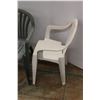 Image 4 : **(4) Outdoor Plastic Chairs 32'' x 22'' x 23''
