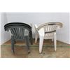 Image 6 : **(5) Outdoor Plastic Chairs 32'' x 22'' x 23''