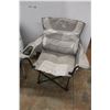 Image 2 : *(2) Outdoor Folding Chairs - Some Damage - 37'' x 28'' x 33''