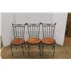 Image 1 : *(3) Vintage Wired Chairs 35'' x 20'' x 15''