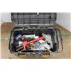 Image 2 : *Portable Plastic Tool Box, Caulking Gun, Hand Saw, Metal Brushes, Sanding Paper and Misc