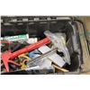 Image 4 : *Portable Plastic Tool Box, Caulking Gun, Hand Saw, Metal Brushes, Sanding Paper and Misc
