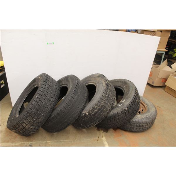 *(4) Observe GSI 5 P285/70R17 117S Tires and Spare Tire with Rim