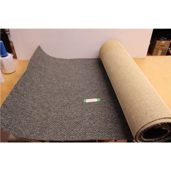 Grey/Blue Hue Carpet Segment -134" Long x 32.5" Wide