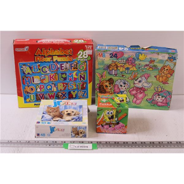 (4) Children's Puzzles: Assorted - As Is