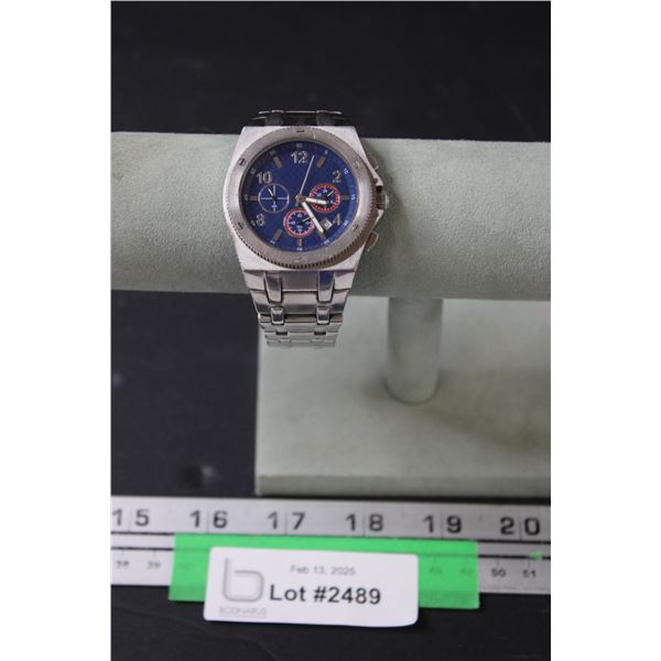 Stainless Steel Watch (Japanese Movement) - Works