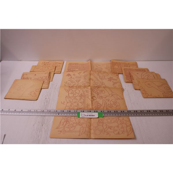 (9) Vintage Iron-On Patterns For Sewing