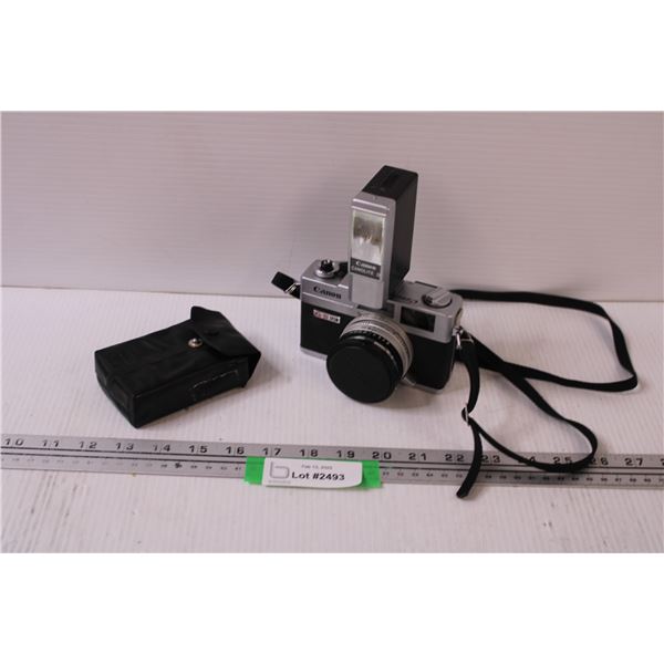 Canon 35mm Canonet QL17 w/Flash Attachment Camera