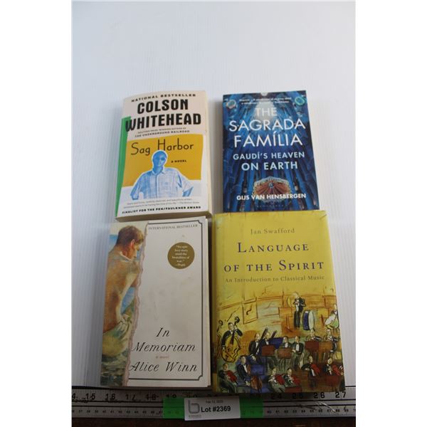 (4) Books - Language of the Spirit, The Sagrada Familia and Colson Whitehead