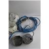 Image 6 : Electric and Light Lot - (5) Light Sockets and Electrical Cords - As Is