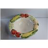 Image 6 : Decorative Fish Ceramic Serving Dish 18'' x 13'' and 12'' Ceramic Bowl