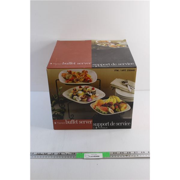 3 Tiered Buffet Server - New