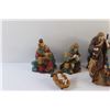 Image 2 : 13 pc Porcelain Nativity Decor - Chipped