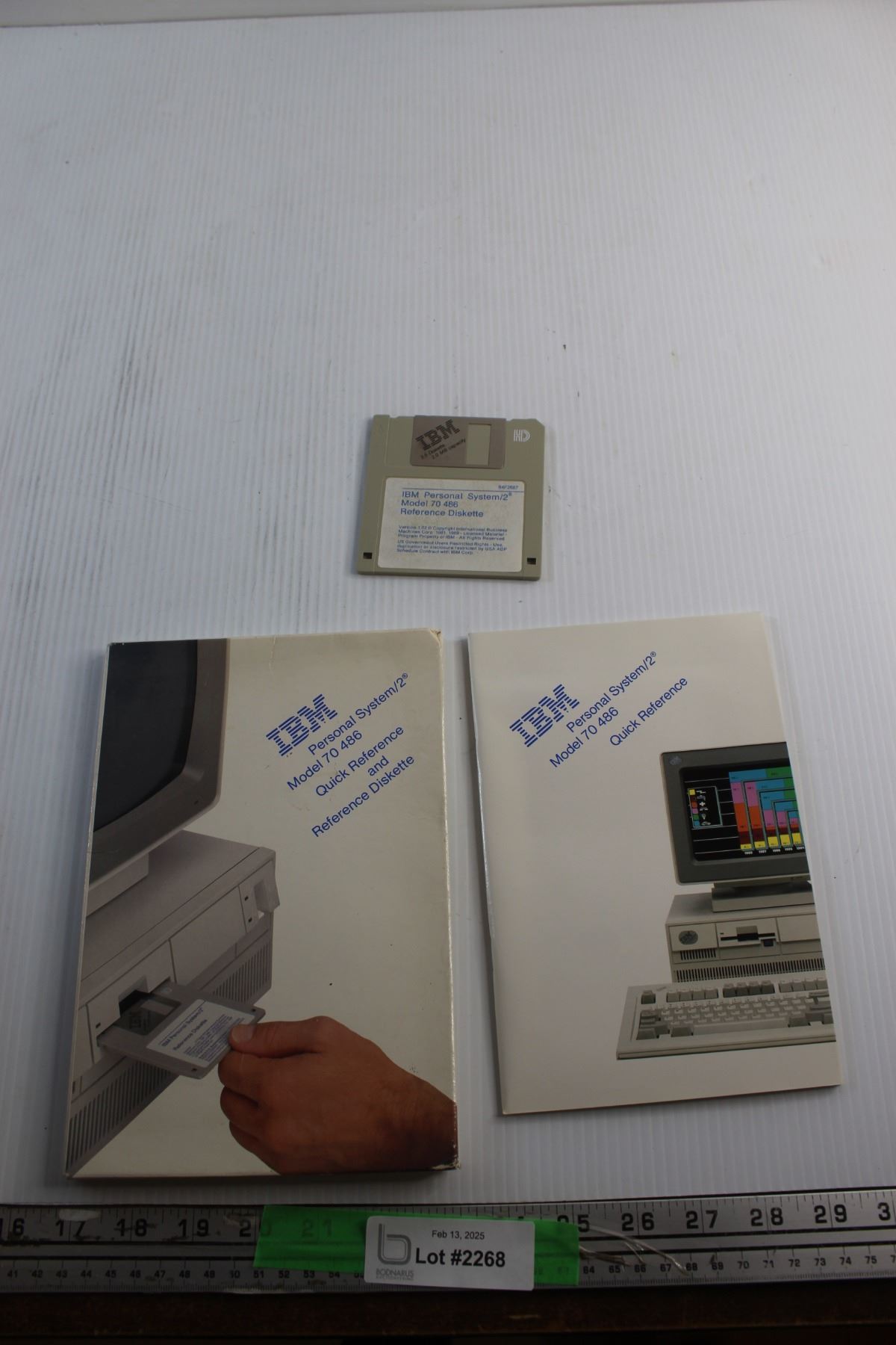 IBM 1989 Computer Manual and Floppy Disk - Bodnarus Auctioneering