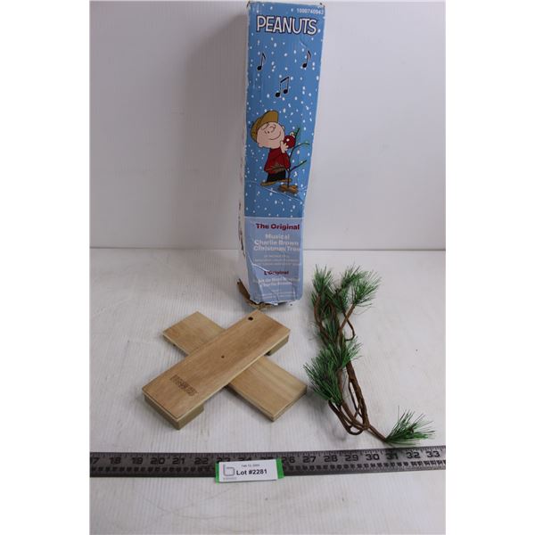 Peanuts Musical Charlie Brown Christmas Tree - Appears Incomplete