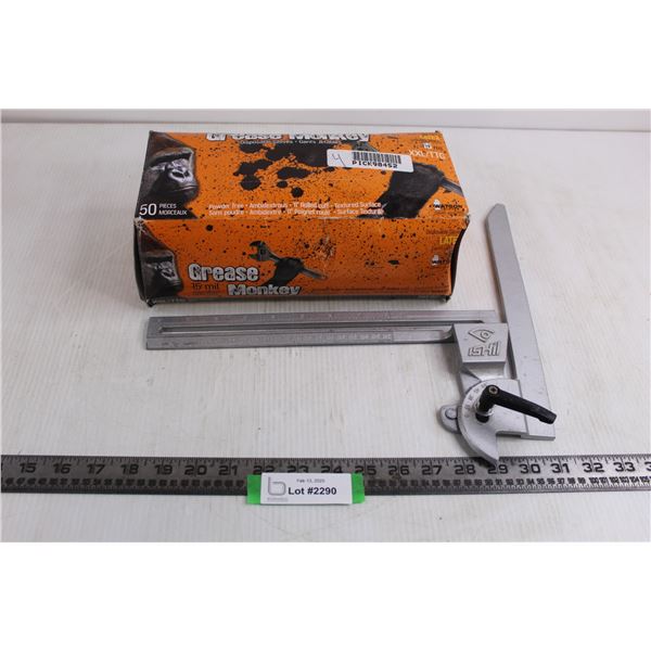 Grease Monkey Box of 50 XXL Disposable Gloves (NIB), Ishil Carpenter's Square