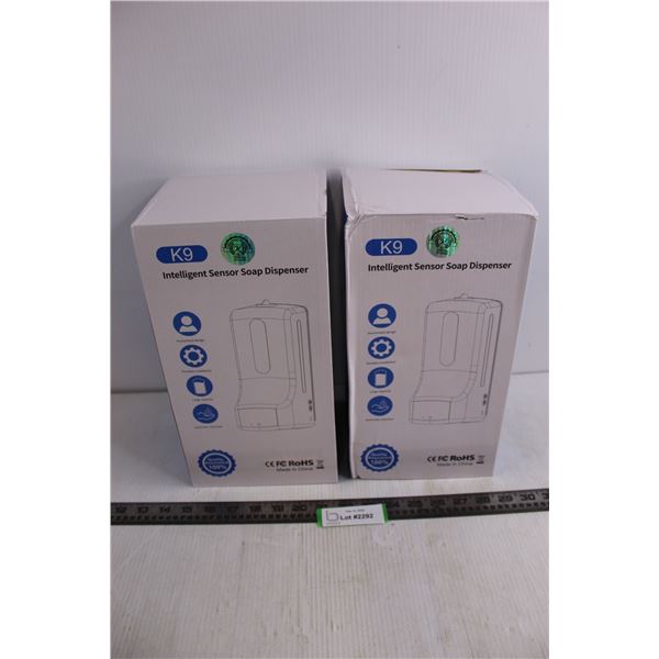(2) K9 Intelligent Sensor Soap Dispensers - Unused