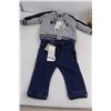 Image 2 : Nappiesbaby Boys Grey Jersey Cardigan, Boys Denim Sweatpants, Boys Romper 2 Piece, 2 Ty Beanie Babie