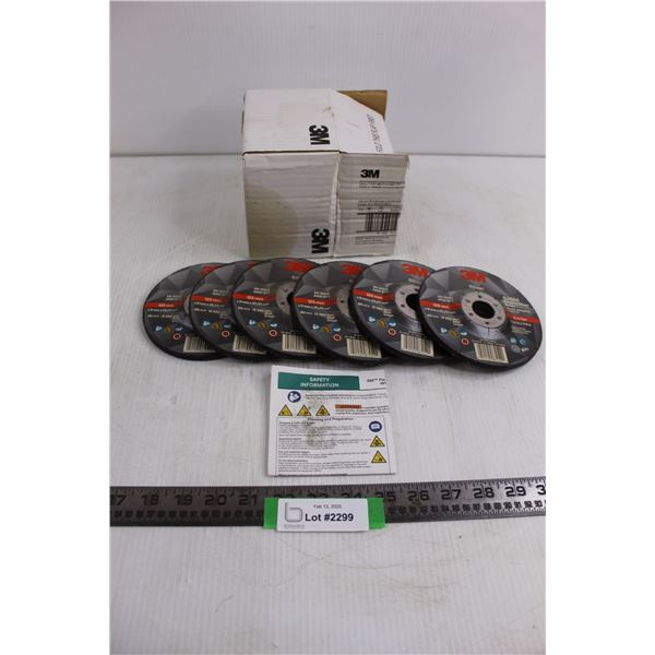 3M 6-Pack Silver Depressed Center Grinding Wheel