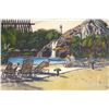Image 4 : A Polynesian Resort Watercolor Reproduction.