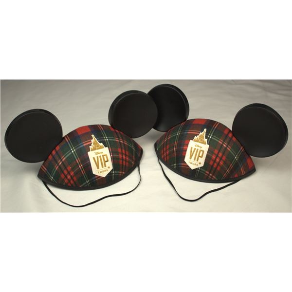 A pair of Walt Disney World 50th Anniversary VIP Tour Mickey Ear Hats