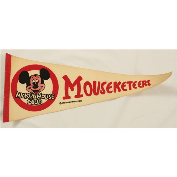 A Mickey Mouse Club Pennant