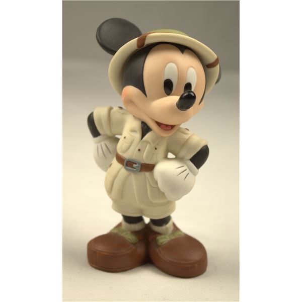 A Mickey Mouse Safari Porcelain Figurine.