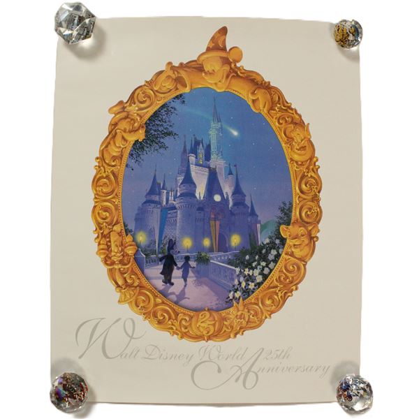 A Cast Member Exclusive Magic Kingdom 25th Anniversary Print.