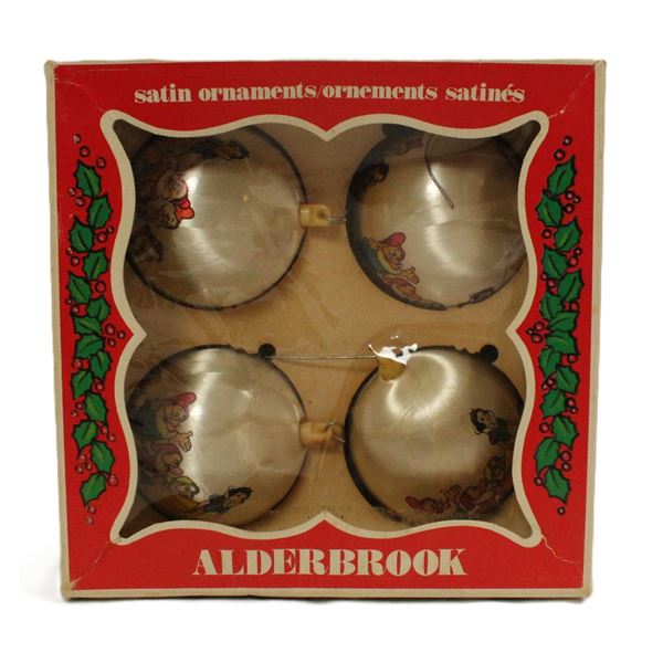 A Box set of Vintage Satin Ornaments.
