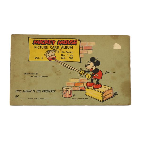 A Rare 1935 Mickey Mouse Picture Card Album.