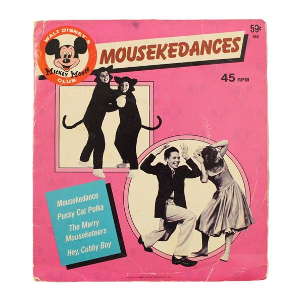 A Mouskedances 45 RPM record.