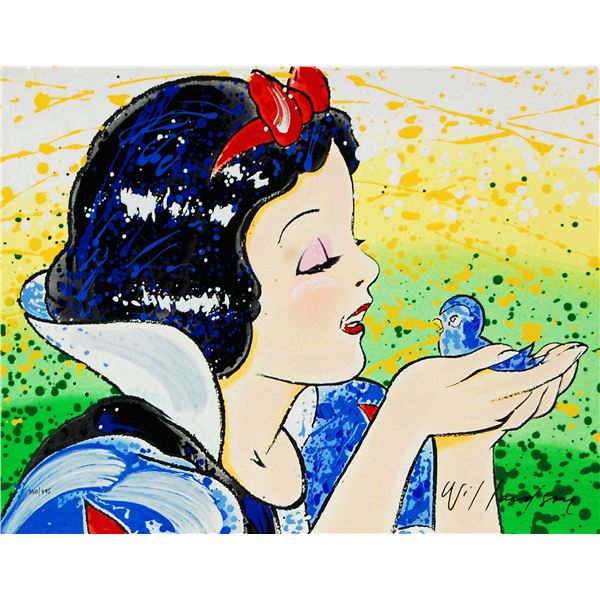 An Original David Willardson Embossed Serigraph of Snow White.