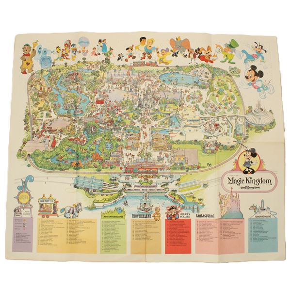 A 1979 Guide to the Magic Kingdom Souvenir Map.