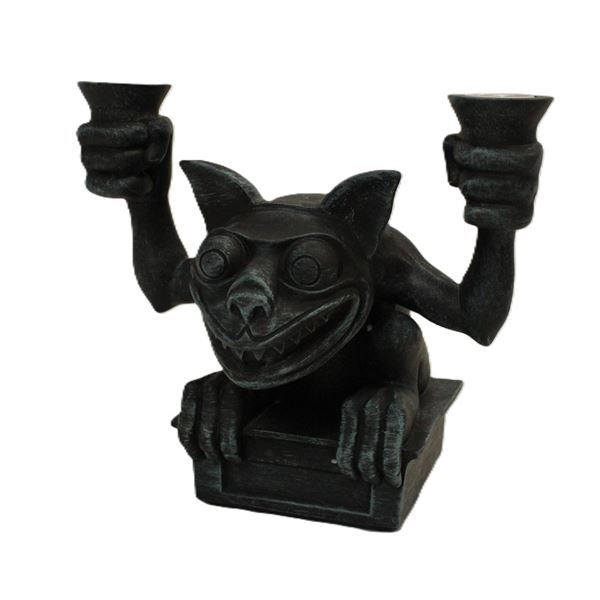 A Haunted Mansion Gargoyle Candle Holder.