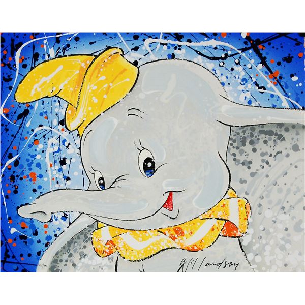 An Original David Willardson Embossed Serigraph of Dumbo.