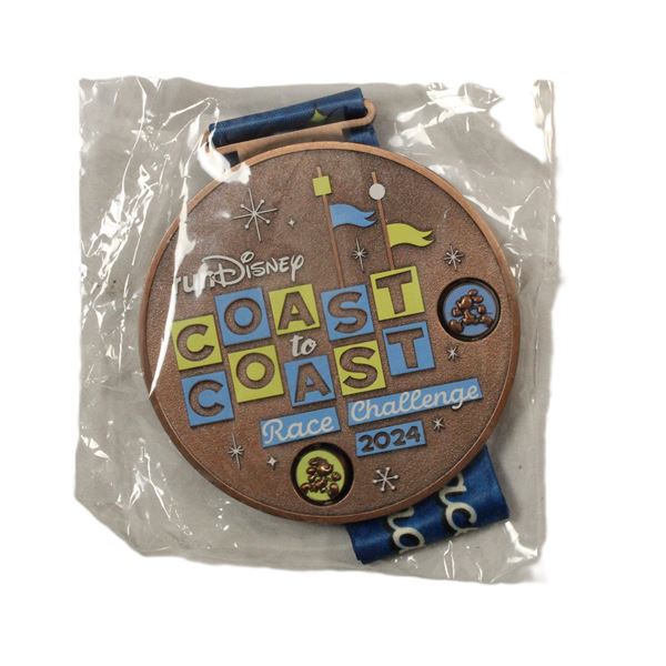 A Round 2024 runDisney Coast to Coast Medal.
