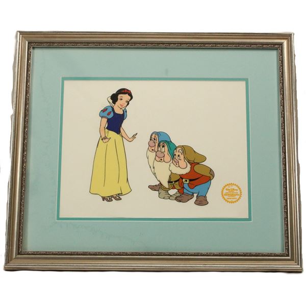 A Framed Snow White and the Seven Dwarfs Serigraph Cel.