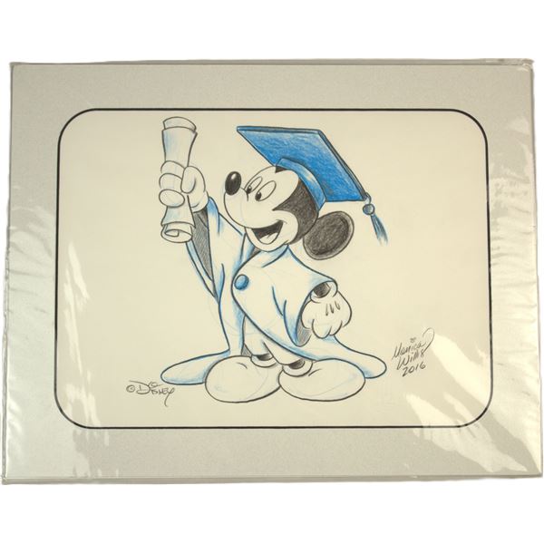 A Monica Willis Graduation Mickey Mouse Color Drawing.