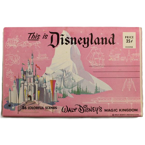A "This is Disneyland" Postcard Book.