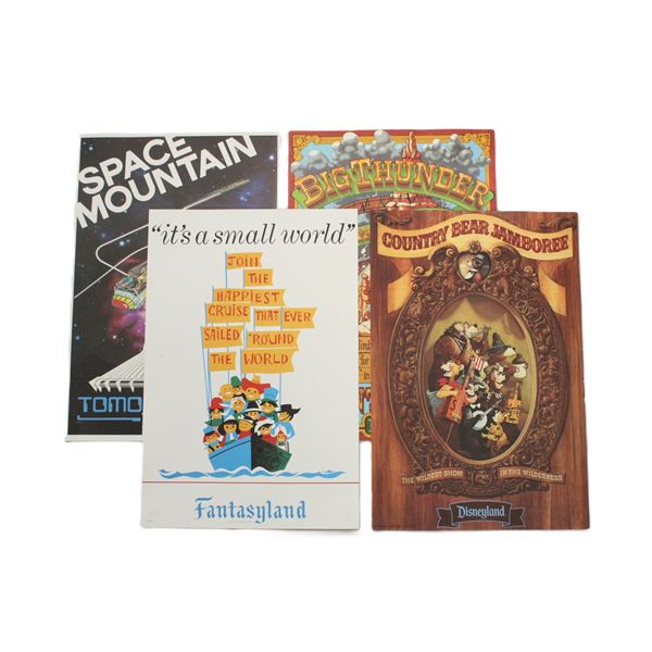 A set of 4 Mini Disneyland Attraction Posters.