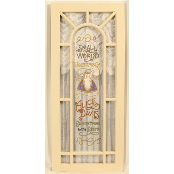 A Replica Alice Davis Main Street Window.