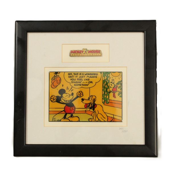 A Mickey Mouse Framed Pin Set.