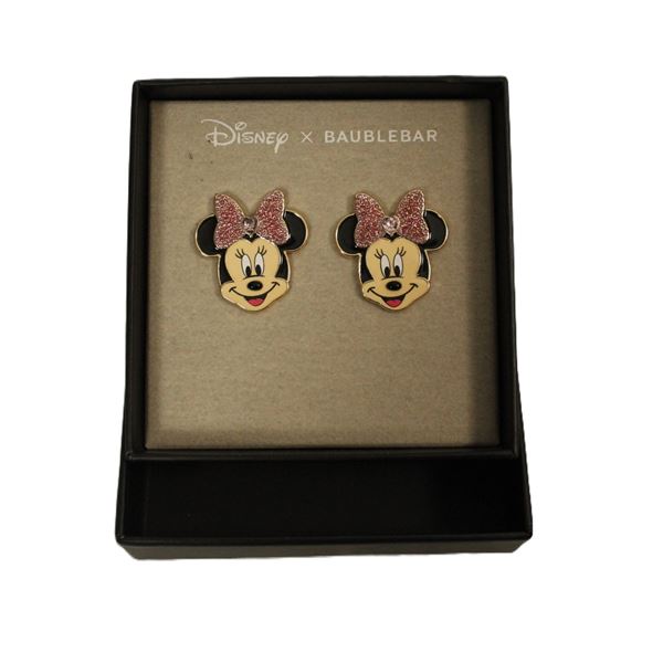 A Pair of Baublebar Minnie Mouse Earrings.