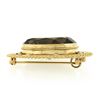 Image 5 : Vintage 14K Gold Large Oval Smoky Quartz Wire Bead Work Frame Pin Brooch Pendant