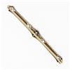 Image 3 : Antique Krementz Edwardian Platinum Top 14k Gold Diamond Etched Bar Pin Brooch