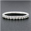 Image 4 : Blue Nile .950 Platinum 1.08 ctw Pave Diamond Stack Wedding Eternity Band Ring