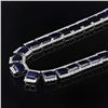 Image 3 : 134.48 ctw Blue Sapphire and 14.82 ctw Diamond 14K White Gold Necklace