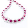 Image 3 : 45.76 ctw BURMESE Ruby and 4.00 ctw Diamond Platinum Necklace (GIA CERTIFIED)