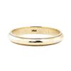 Image 1 : 3.5mm Half Dome Milgrain Edge Wedding Band - 14KT Yellow Gold