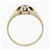 Image 8 : Antique Victorian 14k Yellow Gold Men's 0.57 ctw Old European Diamond Belcher Ri